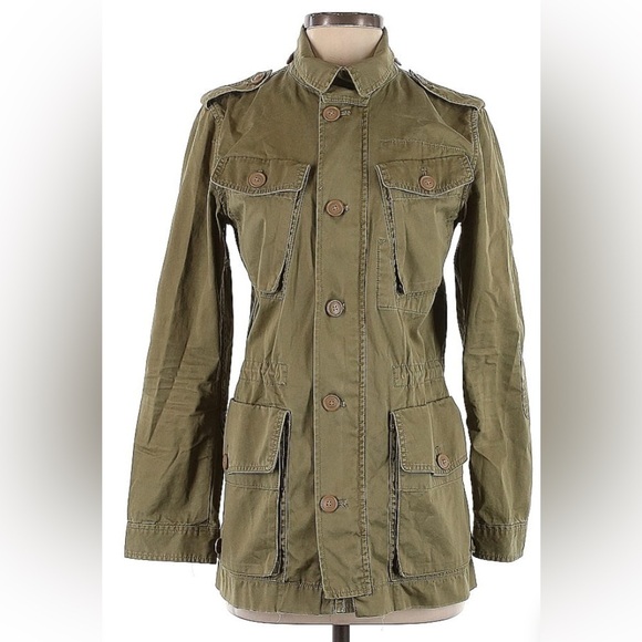 J.Crew Jacket, Womens Size XS Utility Jacket Olive Green - Picture 1 of 5